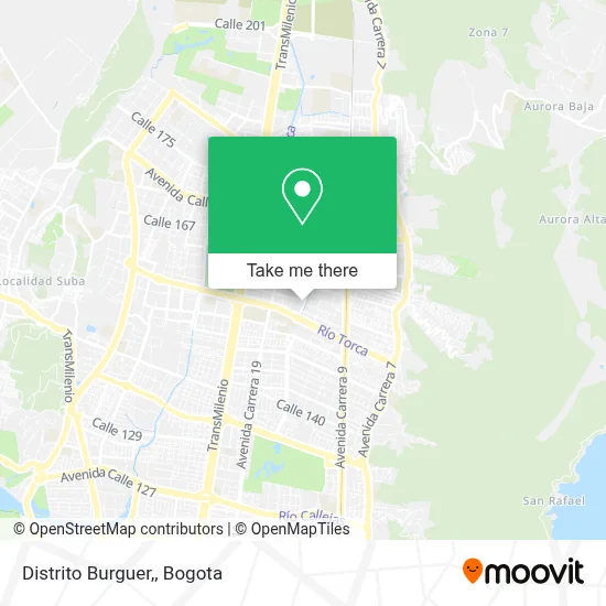 Distrito Burguer, map