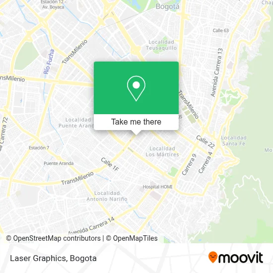 Laser Graphics map