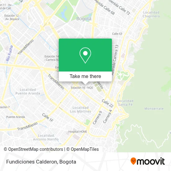 Fundiciones Calderon map