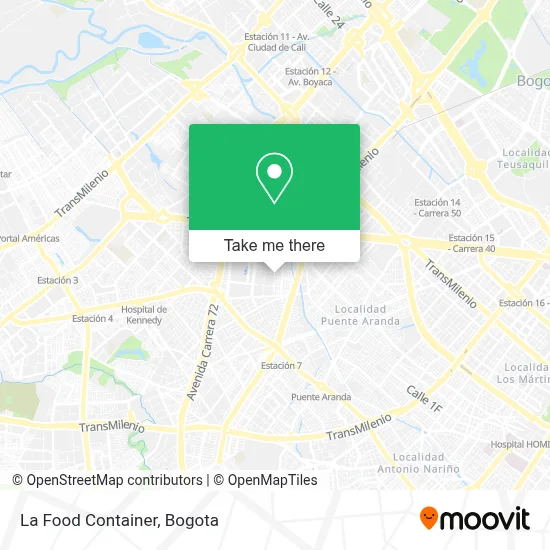 La Food Container map