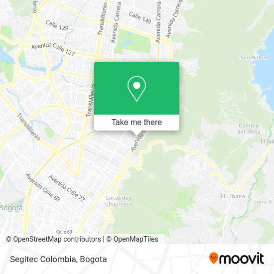 Segitec Colombia map