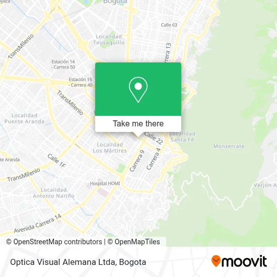 Optica Visual Alemana Ltda map