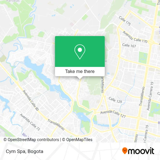 Cym Spa map