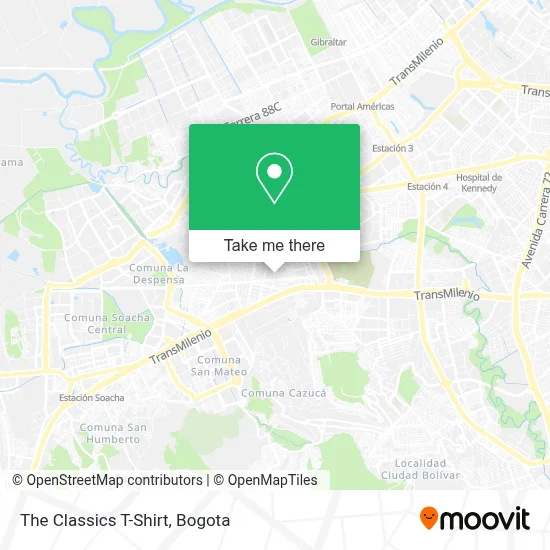 The Classics T-Shirt map