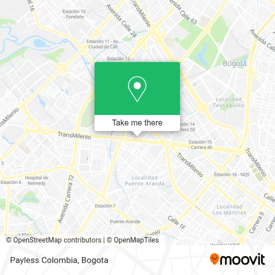 Payless Colombia map