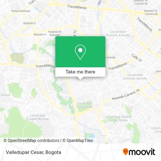 Valledupar Cesar map