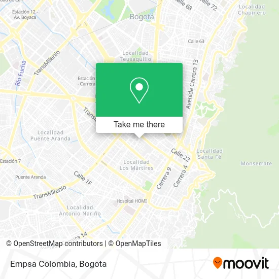 Empsa Colombia map