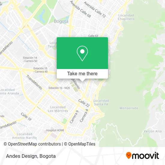 Andes Design map
