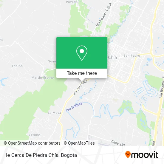 Ie Cerca De Piedra Chía map