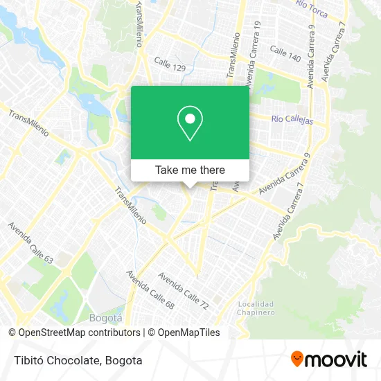 Tibitó Chocolate map
