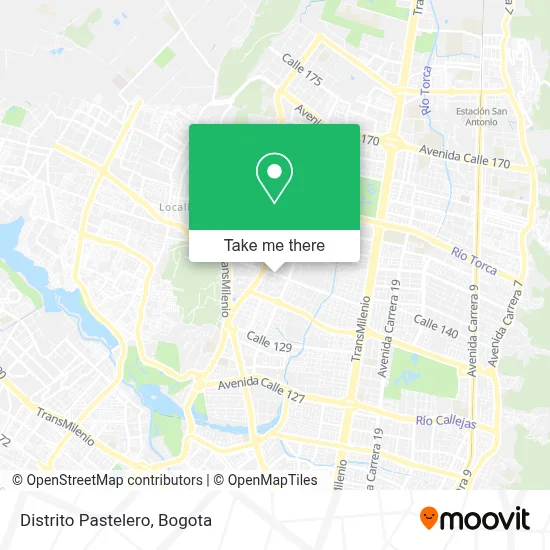 Distrito Pastelero map