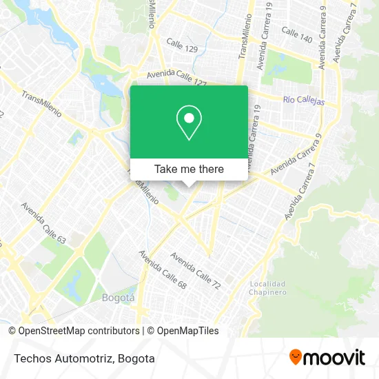 Techos Automotriz map
