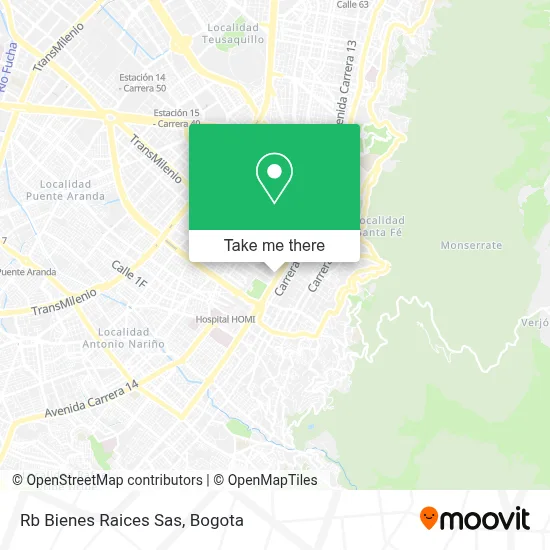 Rb Bienes Raices Sas map