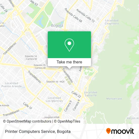 Printer Computers Service map