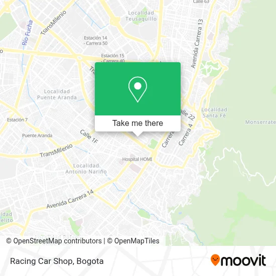 Racing Car Shop map
