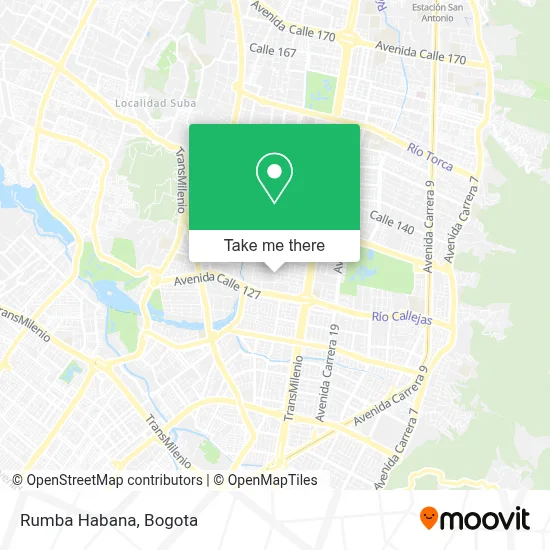 Rumba Habana map