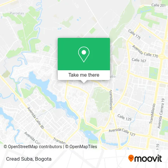 Cread Suba map