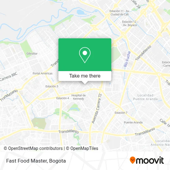 Fast Food Master map