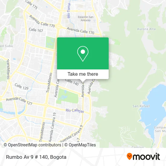 Rumbo Av 9 # 140 map