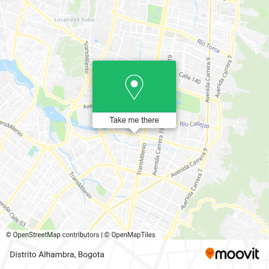 Distrito Alhambra map
