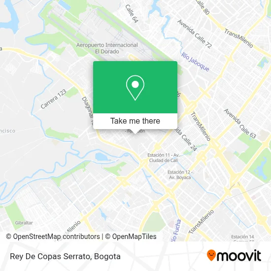 Rey De Copas Serrato map