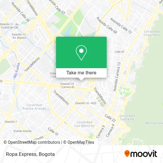 Mapa de Ropa Express