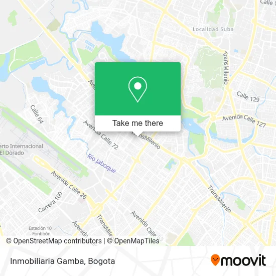 Inmobiliaria Gamba map