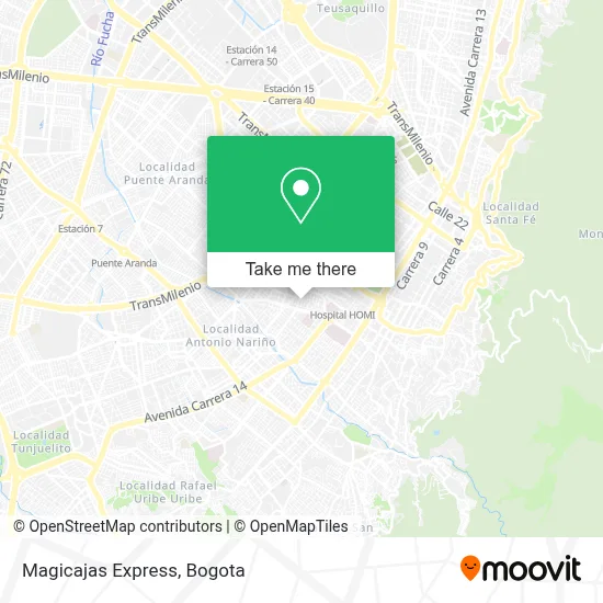 Magicajas Express map