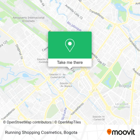 Running Shopping Cosmetics map