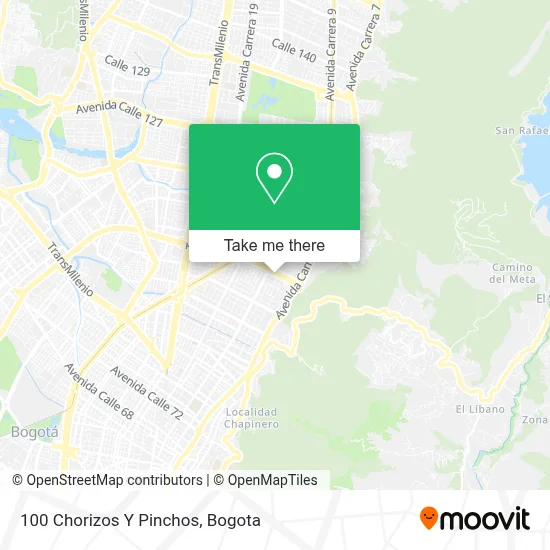 100 Chorizos Y Pinchos map