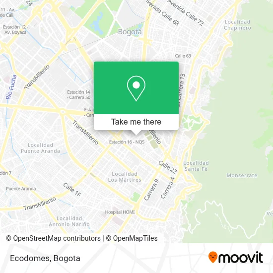 Ecodomes map