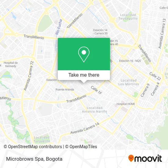 Microbrows Spa map