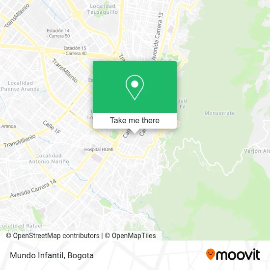 Mundo Infantil map