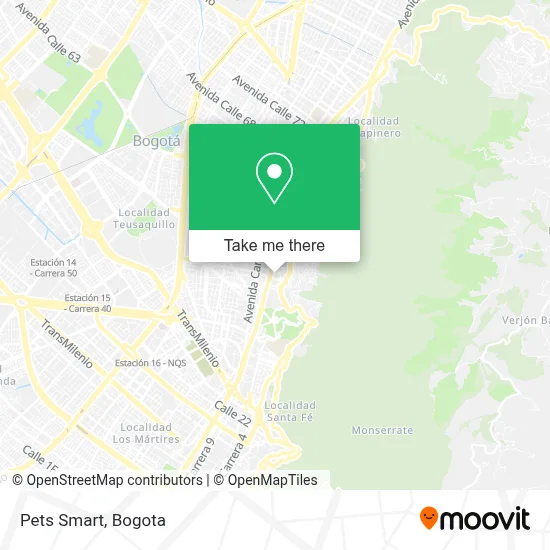 Pets Smart map