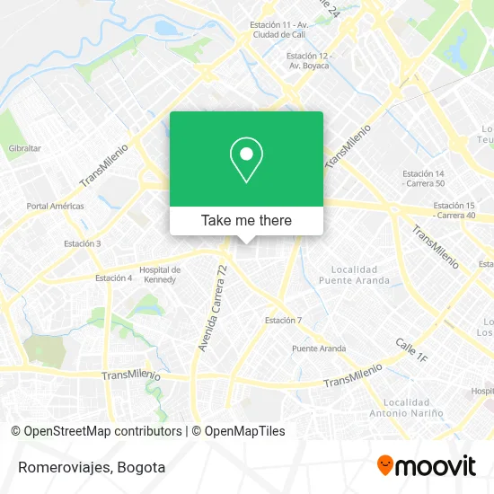 Romeroviajes map