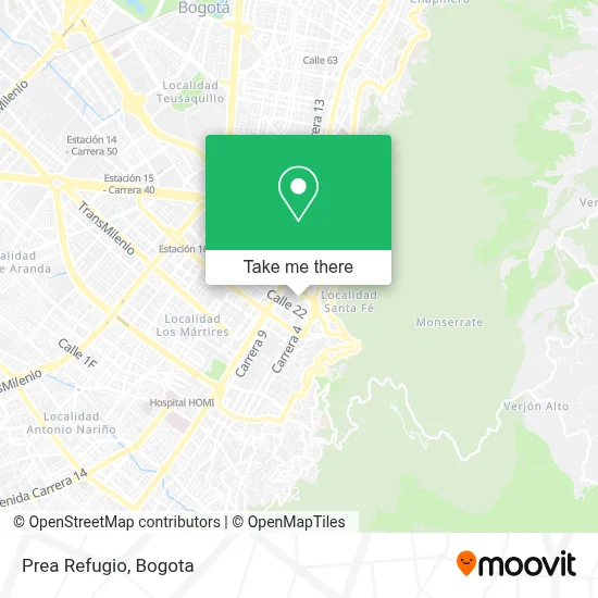Prea Refugio map