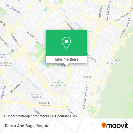 Racks And Bags map