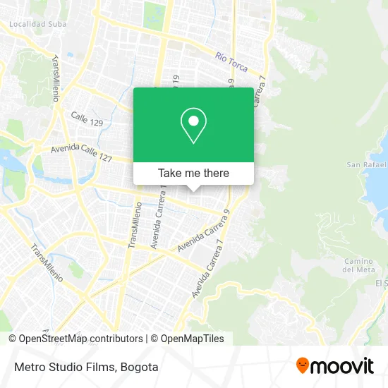 Metro Studio Films map