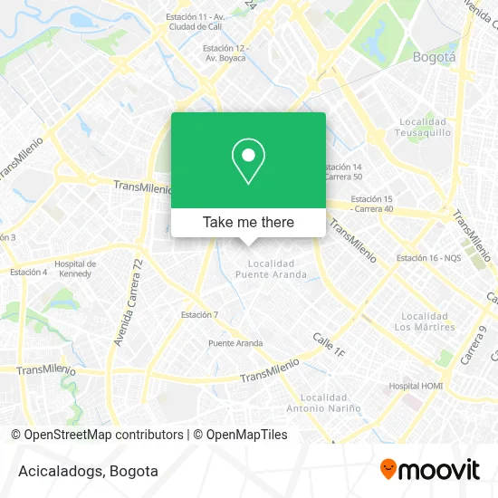 Acicaladogs map