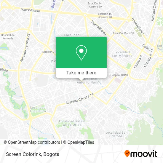 Screen Colorink map