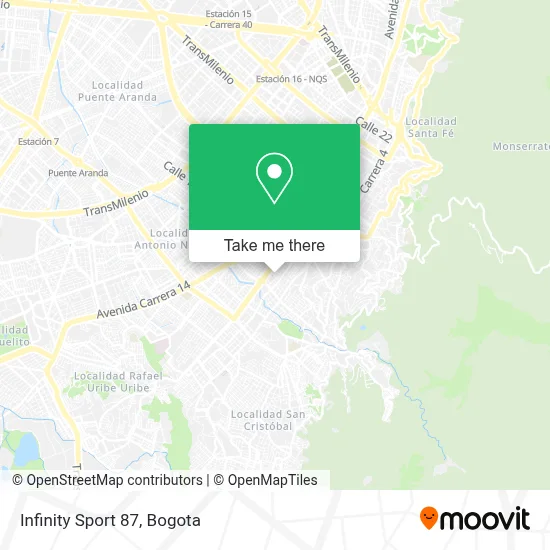 Infinity Sport 87 map