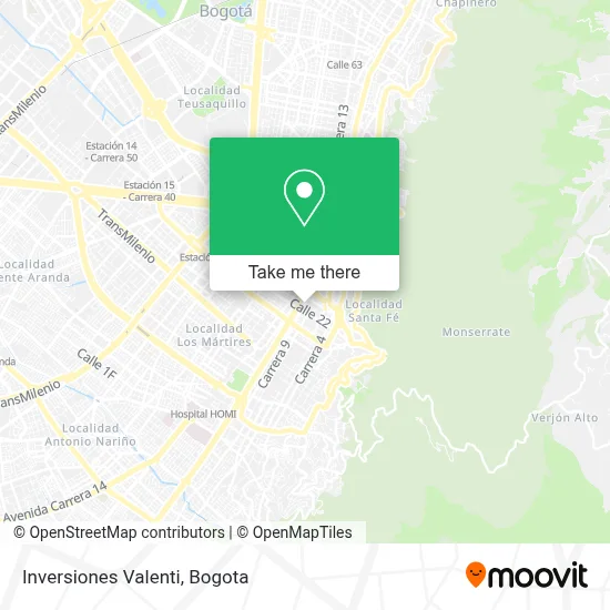 Inversiones Valenti map