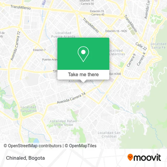 Chinaled map