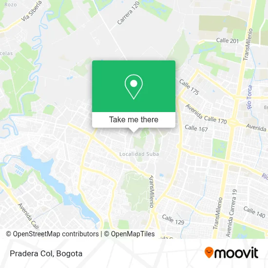 Pradera Col map