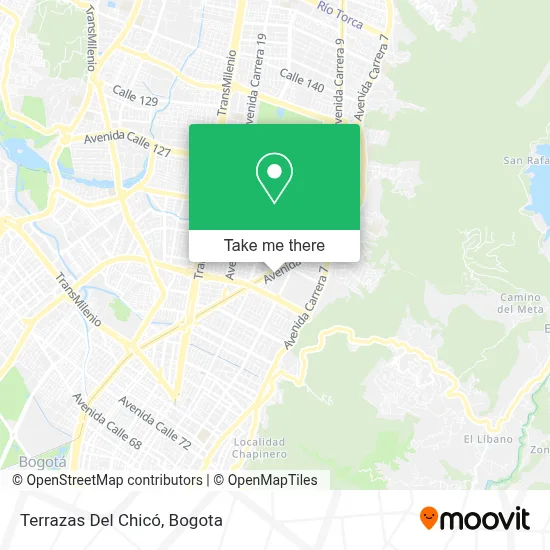 Terrazas Del Chicó map