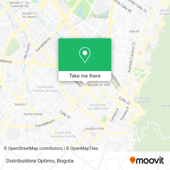 Distribuidora Optimo map