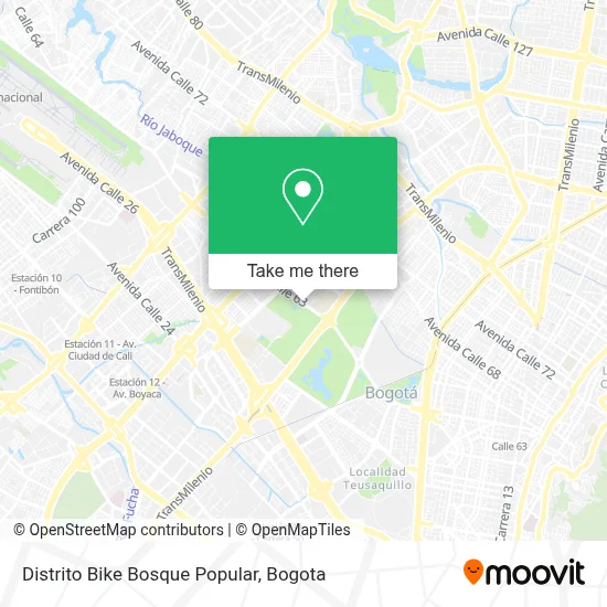 Distrito Bike Bosque Popular map