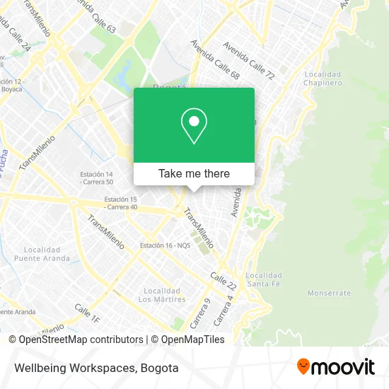 Wellbeing Workspaces map