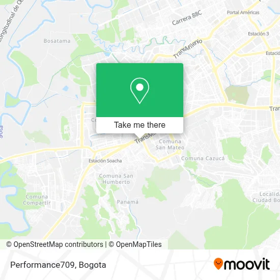 Performance709 map