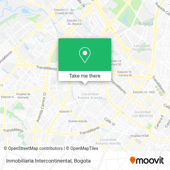 Inmobiliaria Intercontinental map